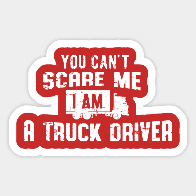 You cant scare me (white) Sticker by nektarinchen